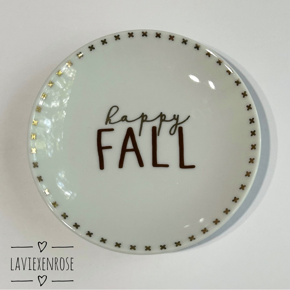 Happy Fall Trinket Dish (Mud Pie)